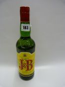 Bottle of Rare J&B Scotch Whisky