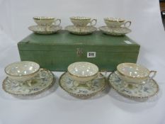 Cased Decorative Tea Set