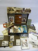 Case containing Old Snap Shots - Postcards etc