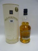 Bottle of 12 Year Old Pulteney Single Malt Scotch Whisky