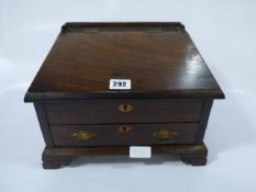 Miniature Mahogany bureau
