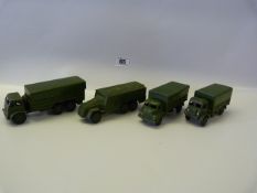 4 Dinky Meccano Limited Diecast Army Wagons