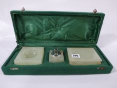 Art Deco Onyx Smokers Set