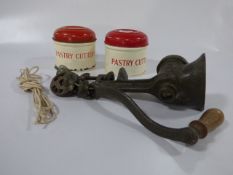 2 x 1950's Tala Pastry Cutter Sets & a Mincer
