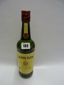 Bottle of Jamesons Irish Whisky