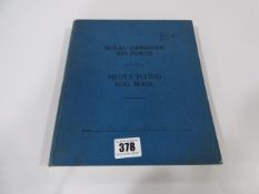Royal Canadian Air Force Pilot's Flying Log Book