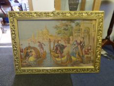 Gilt Framed Tapestry Picture