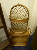 2 Wicker Shelf Units