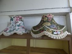 2 Art Deco Standard Lamp Shades