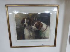 Gilt Framed Engraving by J B Pratt Entitled In Reserve