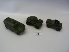 Dinky Diecast Armoured Personnel Carrier - Armoured Car & Scout Car