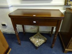 Victorian Mahogany Fold-Over Tea Table