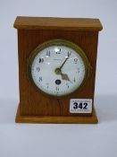 Oak Cased Mantel Clock