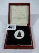 Commemorative Medallion by Joshua Wedgwood Depicting William Wilberforce