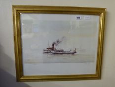 Gilt Framed Signed David Bell Print Depicting Lincoln Castle