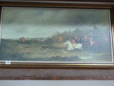 Gilt Framed Hunting Scene