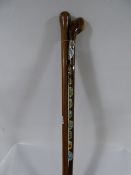 2 Vintage Walking Sticks