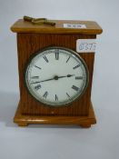 Oak Cased Mantel Clock