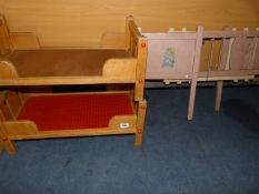 2 1960's Childrens Dolls Cots etc