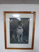 Framed Engraving by Stanley Pratt Entitled Please Throw It