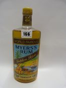 Bottle of The World Famous Myerss Golden Rich Rum