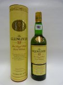 Bottle of Glenlivet 12 Year Old Single Malt Scotch Whisky