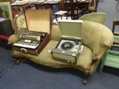 Victorian Mahogany Chaise Longue (A/F)