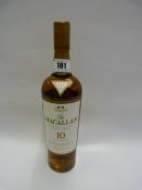 Bottle of Macallan 10 Year Old Highlands Single Malt Whisky