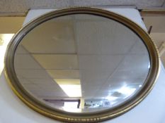 Oval Gilt Framed Wall Mirror