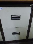 2 Drawer Foolscap Filing Cabinet - Coffee & Cream