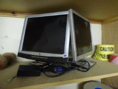 2 Flat Screen Computer Monitors