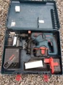 Bosch GST 24 volt batery SDS hammer drill, charger, spare battery, drill chuck &  case