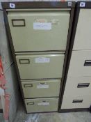 4 Drawer Foolscap Filing Cabinet - Coffee & Cream