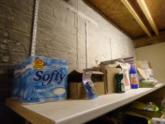Assorted Janitorial Supplies Including Washing Up Liquid - Toilet Papers - Black Bags etc