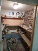 Contents of The Tool Room Including Moulder - Cutter Block - Blades etc