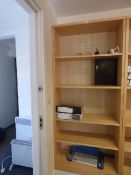 6 Tier Open Fronted Beech Bookcase