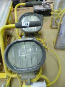 2 x 110 Volt Halogen Work Lamps