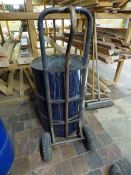 Tubular Sack Barrow & 45 Gallon Drum