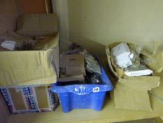 5 Boxes of Assorted Door Furniture - Cabinet Hinges - Locks & Iron Mongery