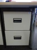 2 Drawer Foolscap Filing Cabinet - Coffee & Cream
