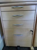 4 Drawer Stand Alone Pedestal