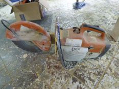 Stihl Model TS400 Petrol Driven Stone Cutter with Diamond Disc