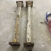 two cast iron posts