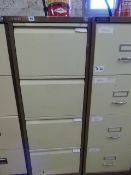 4 Drawer Foolscap Filing Cabinet - Coffee & Cream