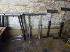 2 Pairs of Feed Rollers & Trestles
