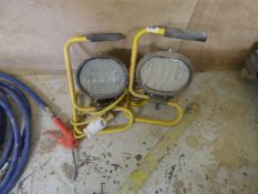 2 x 110 Volt Halogen Flood Lamps