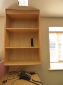 Open Fronted Beech Bookcase