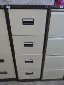 4 Drawer Foolscap Filing Cabinet - Coffee & Cream