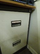 2 Drawer Foolscap Filing Cabinet - Coffee & Cream
