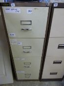 4 Drawer Foolscap Filing Cabinet - Coffee & Cream